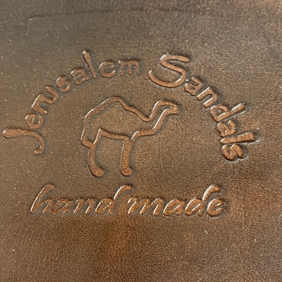 Jerusalem Sandals, Men’s Brown Leather Flip Flops, Size 13 - Picture 8 of 8